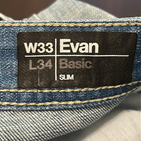 Buffalo David Bitton Evan Basic Slim Jeans size 33/34 - Picture 7 of 16